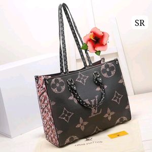 LV ON THE GO MIRROR COPY BIG SIZE TOTE BAG