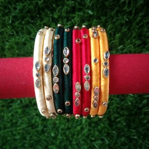 Subhapradam&#39;s Handcrafted Silk Thread Bangles