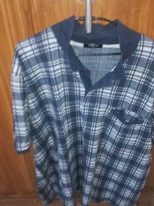 Checked Casual T-Shirt 4xl