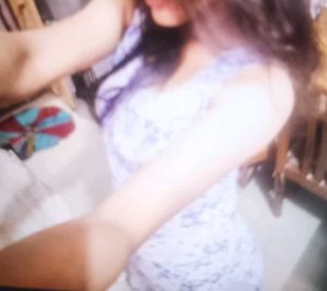 Floral Blue Kurti