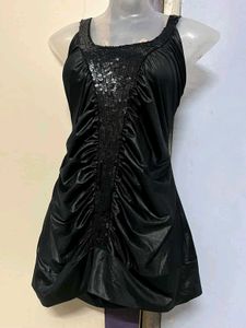 okay branded  Black Bodycon Party Dress