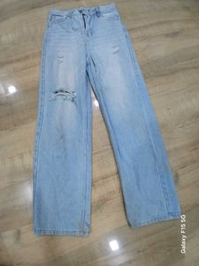 Light Wash Wide Leg Jeans