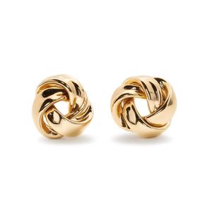 18k Gold Plated Knot Stud Earrings