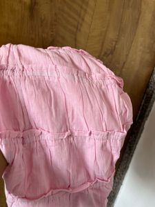 Cute Pink one shoulder Ruffled Mini Dress