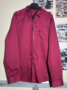Burgundy Casual Shirt