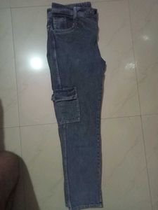 Slim Fit Cargo Jeans For Men