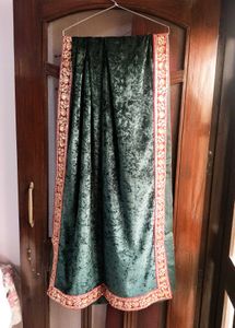 Embroidered Sequinned Velvet Shawl Dupatta