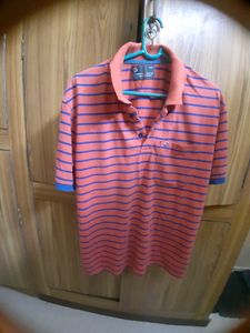 5 Collar Men T Shirt And Jean Blue