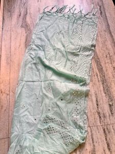 Embroidered Mirror Work Dupatta