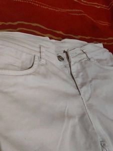 White Slim Fit Jeans
