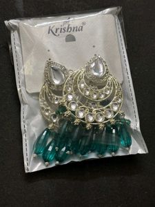 Beautiful Crystal Green Earrings