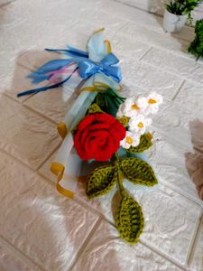 Crochet Rose🌹🌹 Flower Bouquet💐💐