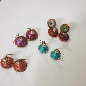 4 Piece Jhumka Set 🌕🛺🦢