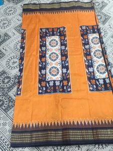 Ikkat Pure Silk Saree