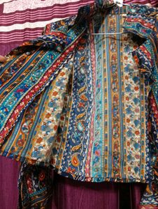Stylish Printed Wrap Top