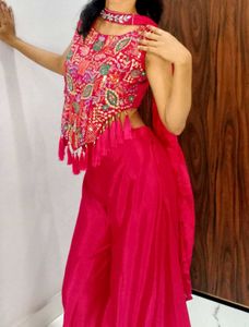 Hot Pink Indo western stylish set