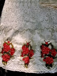 Elegant White Embroidered Kurta Set