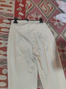 Beige Straight Leg Pants