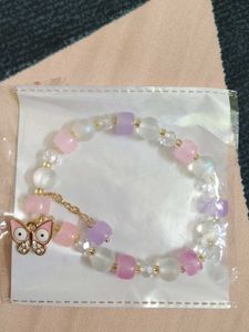 Pastel Beaded Charm Bracelet