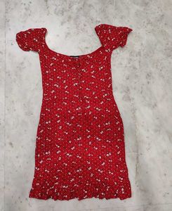 Girly Softcore Red Sundress.