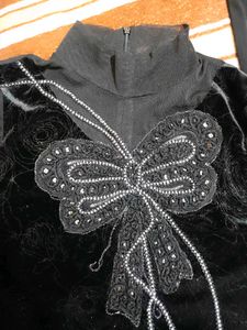 Elegant Black Velvet Top