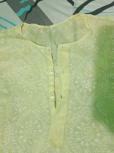 Light Yellow Kurti