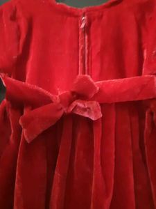 Cute Red Velvet Dress