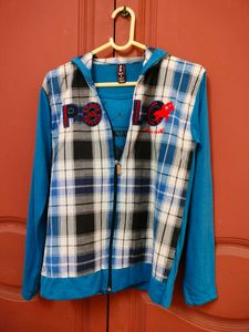 Polo Plaid Zip-Up Hoodie
