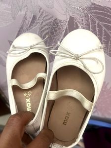 Girls' White Ballet Flats - Size 23