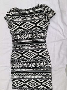 Black And White Bodycon Dress