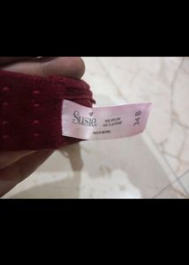 Maroon Sweetheart Bra Padded