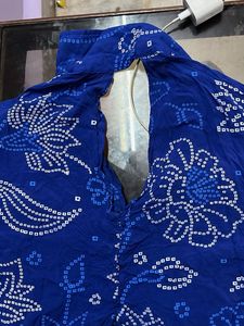 Blue Printed Shirt