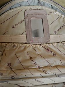 MACHO Burgundy Travel Makeup Bag