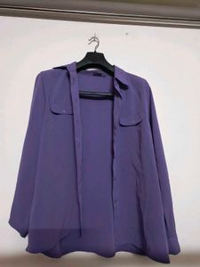 Purple Oversized Shirt