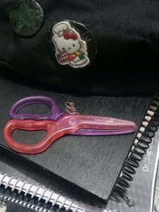 Deli Cute Paper Cutting Pink And Purple Scissors