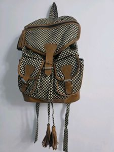 Checkered Backpack