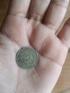 10 Cents Coin  Singapore 1982