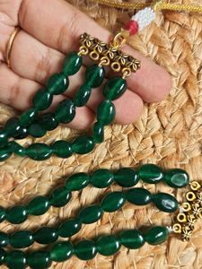 Emerald Green Beaded choker