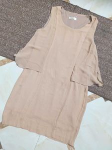 Women Beige Dress 👍