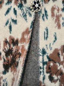 Woollen Longline Beige n Brown sweater