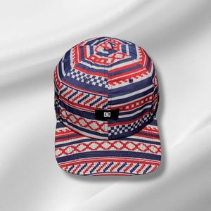 DC Red, White & Blue Patterned Cap