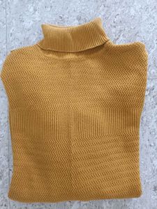 Yellow Turtleneck Sweatshirt