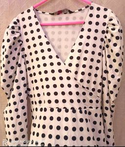 Polka Dots Black & White Dress