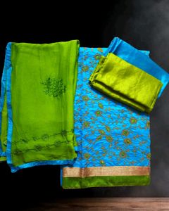Modal Chanderi Dress Material
