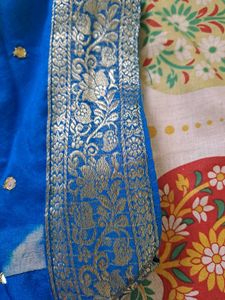 Preloved- Silk Saree With Stitched Blouse