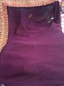 Elegant Purple Saree