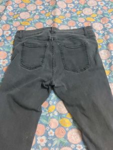 Charcoal Grey Skinny Fit Denim Jeans