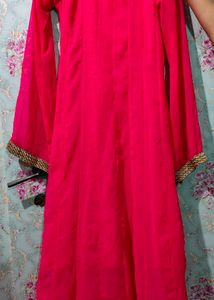 💖 Royal Pink Indo-Western Anarkali Dress 💖