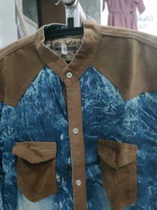 Stylish Blue Patterned Shirt