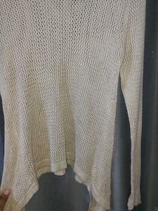 Tie knot wool sweater